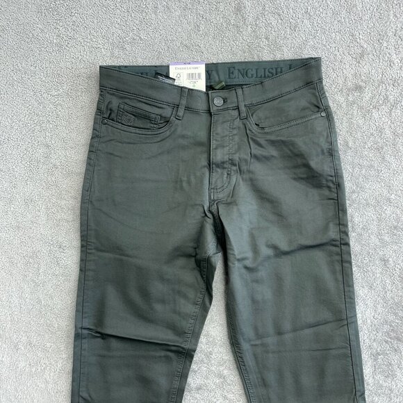NEW English Laundry Mens Straight Fit 5 pockets Pants 30x34 Gray - Picture 7 of 8